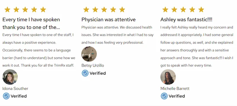 TrimRX Customer Reviews